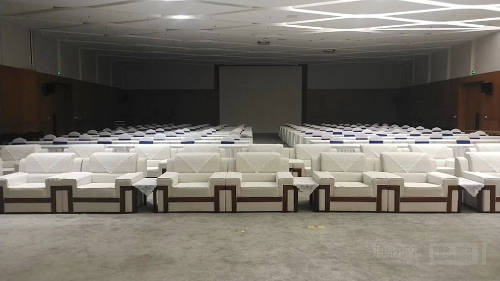 桌椅沙发租赁公司布置河南省医学科学院会议现场