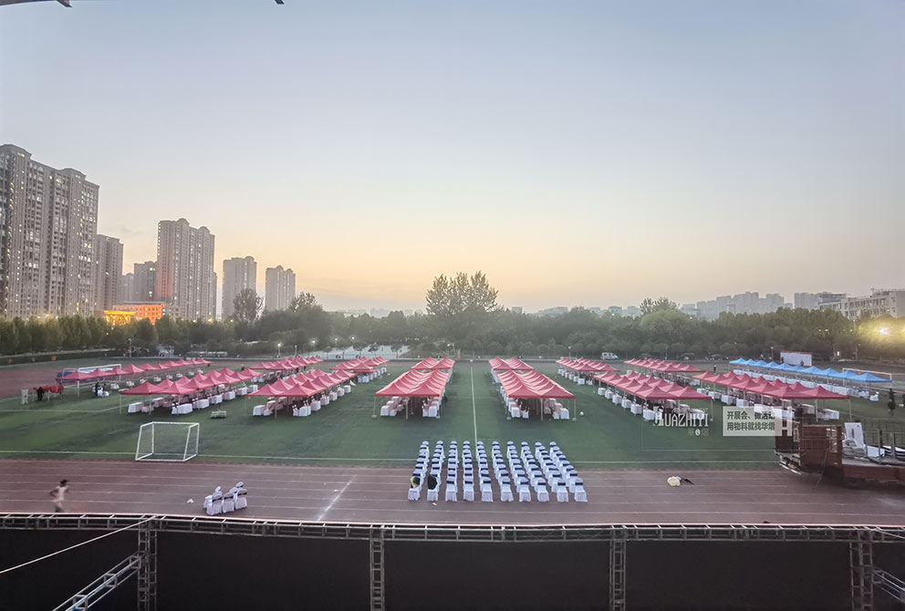 郑州帐篷出租搭建开封水利大学毕业季就业双选会现场