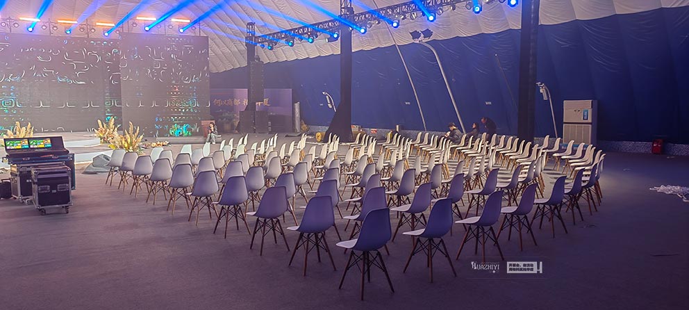 华熠桌椅出租助力首届郑州考古文创雅集