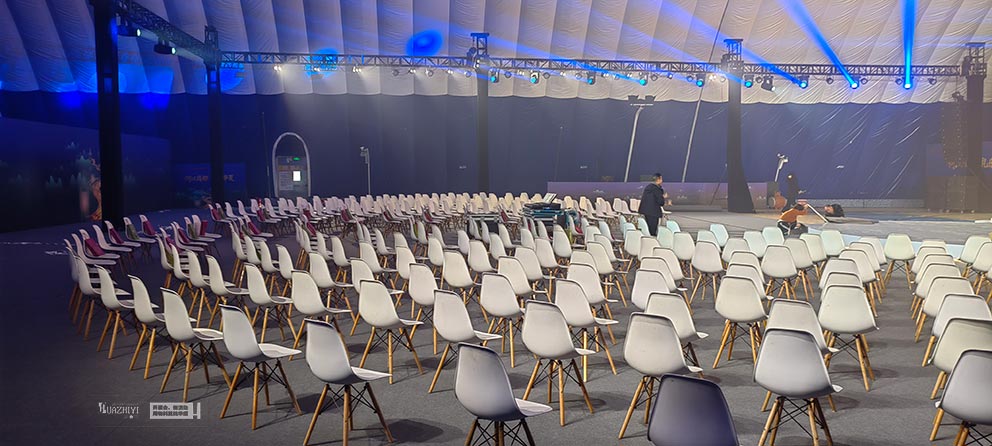 华熠桌椅出租助力首届郑州考古文创雅集