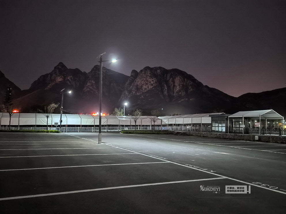 少林寺安检通道篷房由华熠篷房出租进行搭建