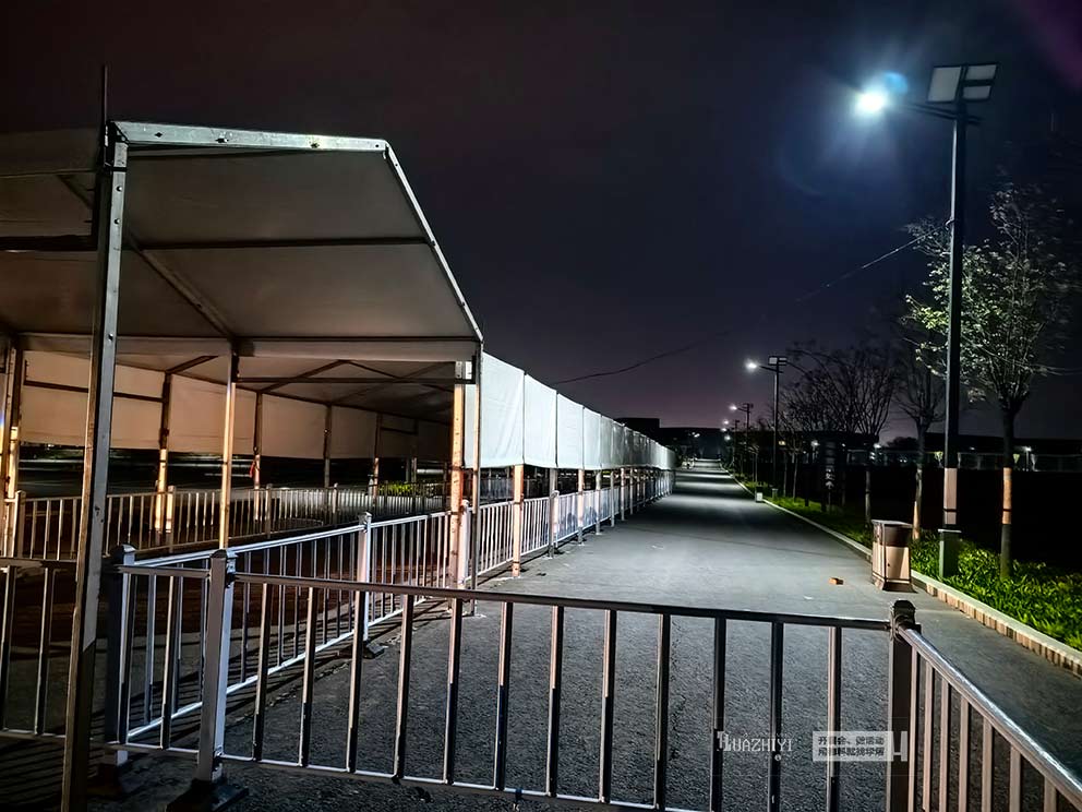 少林寺安检通道篷房由华熠篷房出租进行搭建