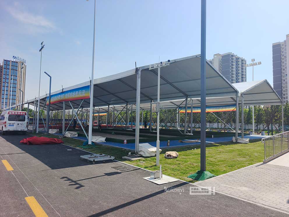 郑州华熠搭建河南省第十五届运动会赛事篷房