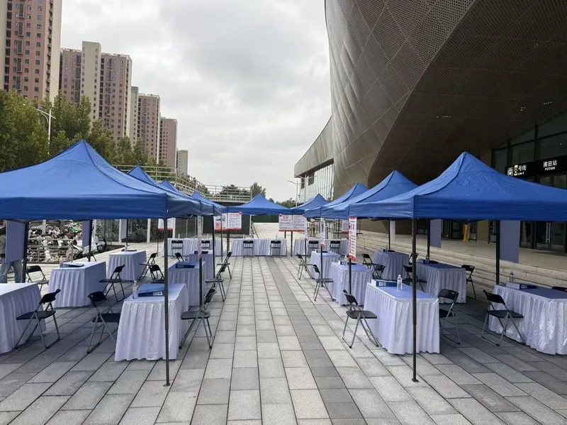 郑州华熠折叠帐篷活动现场