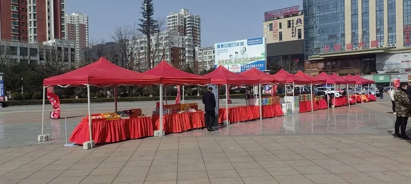 折叠帐篷现场一
